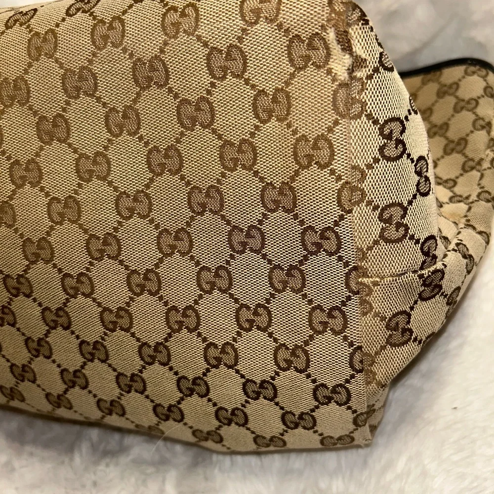 Gucci GG Canvas Jodie Black & Brown Tote‎